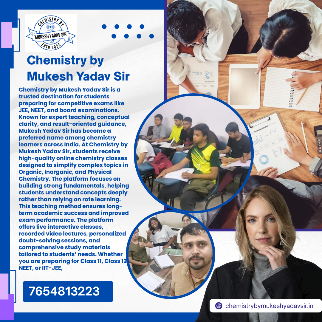 Experienced Chemistry Teacher in west Delhi